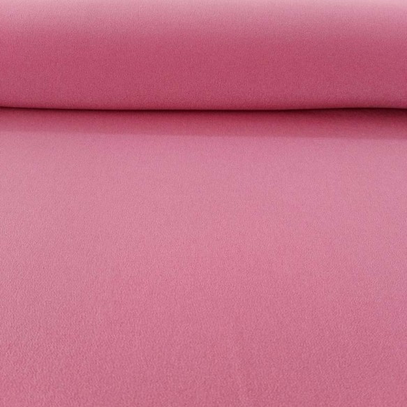 Tela crepe poliéster elástico rosa