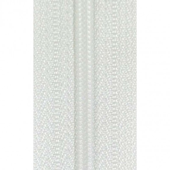 Cremallera nylon 20cm blanca