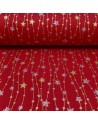 Tela algodón estrella de navidad