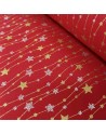 Tela algodón estrella de navidad