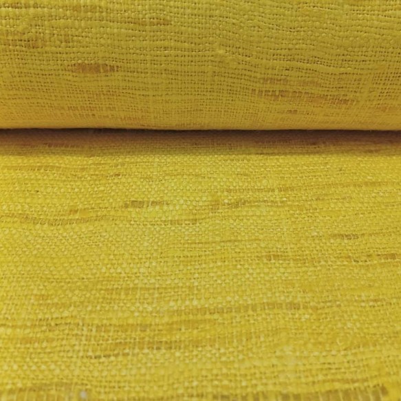 Seda Rústica amarillo 100% natural