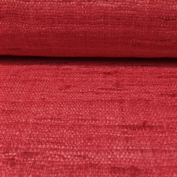 Seda Rústica rojo 100% natural