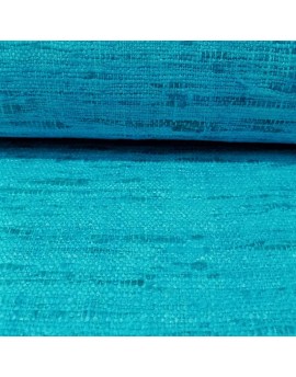 Seda Rústica azul turquesa 100% natural
