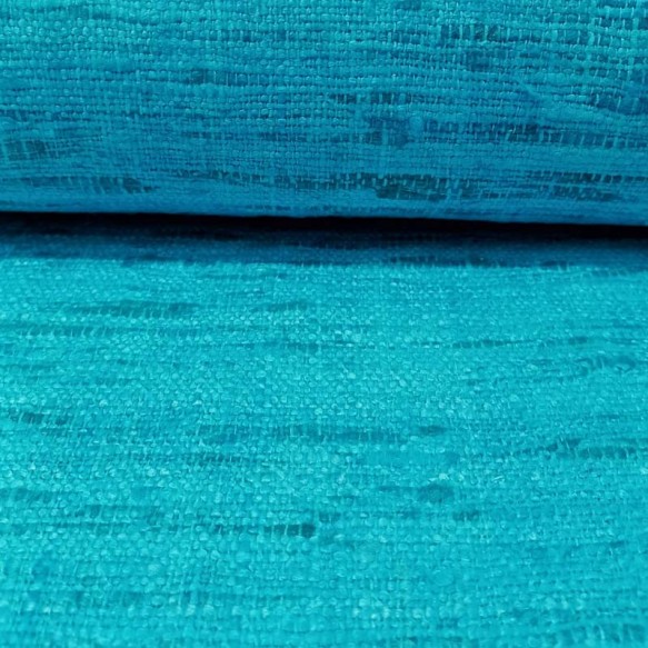 Seda Rústica azul turquesa 100% natural