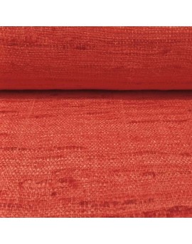 Seda Rústica naranja 100% natural