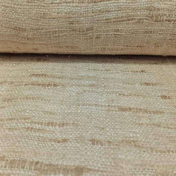 Seda Rústica beig tostado 100% natural