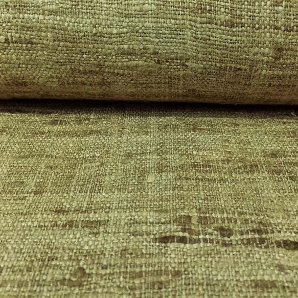 Seda Rústica verde kaki 100% natural