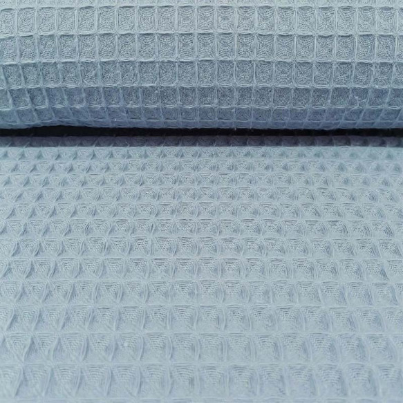 Piqué wafle azul francia