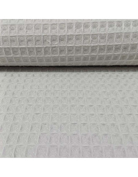Piqué wafle gris