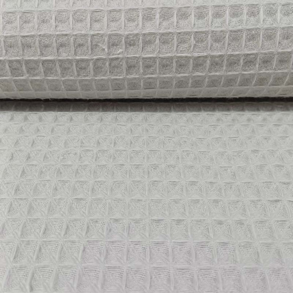 Piqué wafle gris