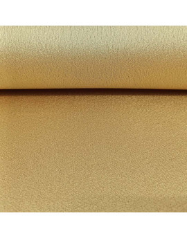 Tela crepe acetato elástica dorado
