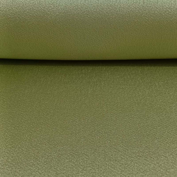 Tela crepe acetato elástica verde oliva claro
