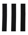 Tela plana strech rayas 5 cm blanco-negro